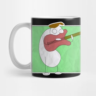 Bass Player Playing & Aiming High Mug